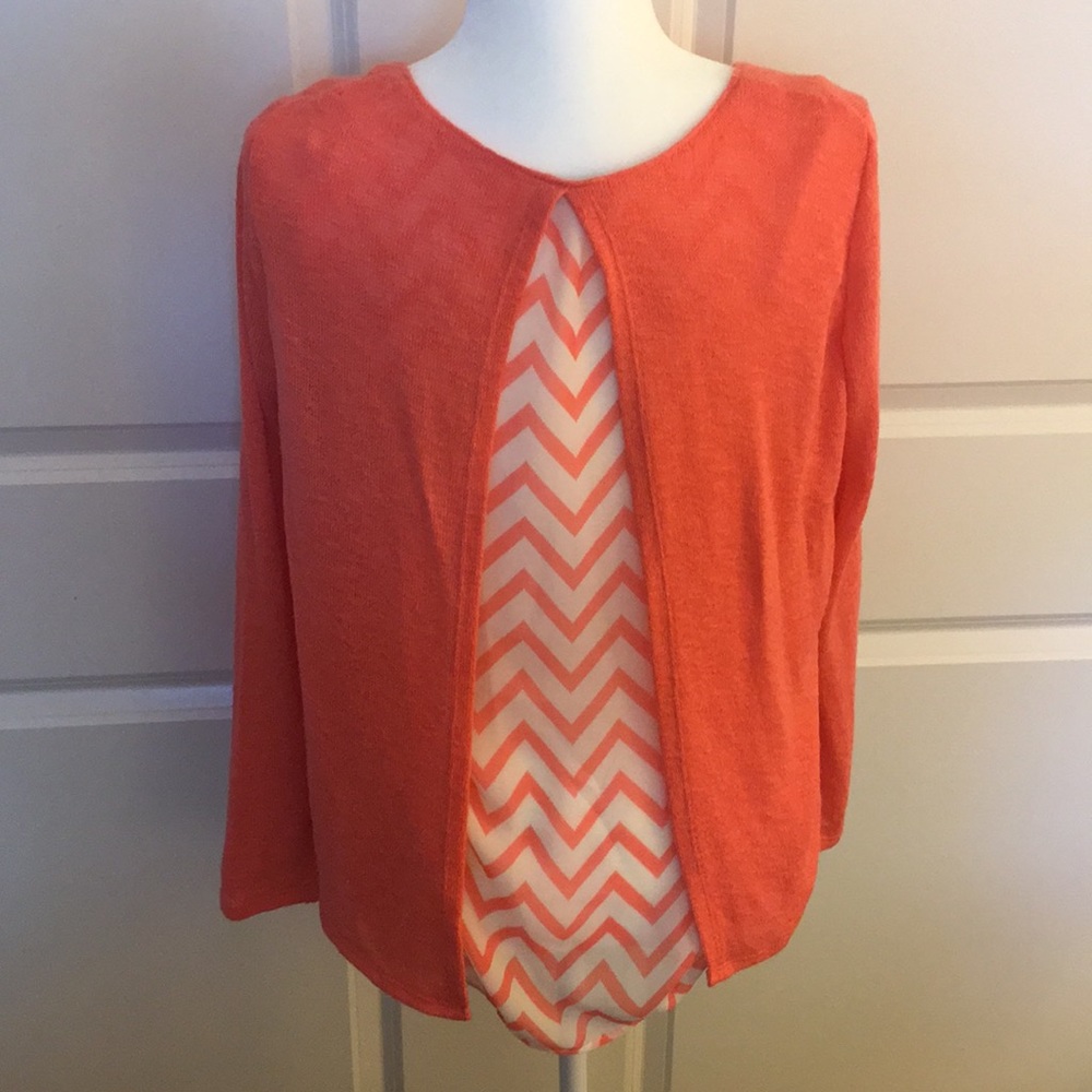 Charming Charlie Top in Coral - Picture 3 of 5